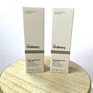 The Ordinary's Niacinamide 10% + Zinc 1% Brightening Serum 1 oz-Firm Price x2
